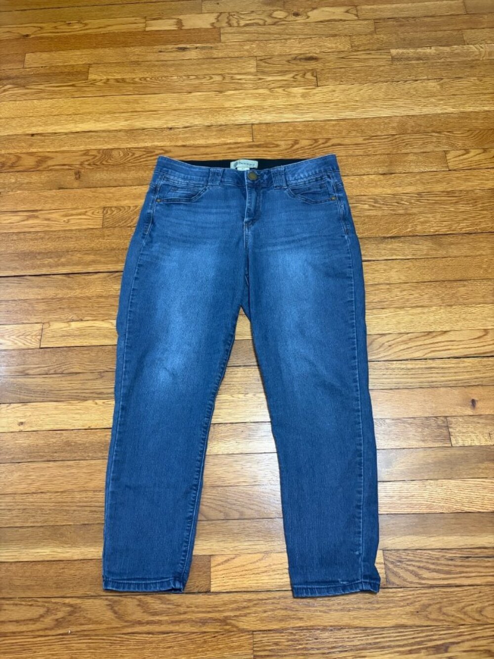 Democracy Ab Technology Womens Ankle Jeans Size 12 Blue Comfort Waist Denim